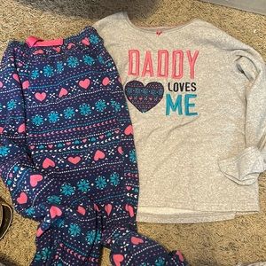 Daddy loves me pj set